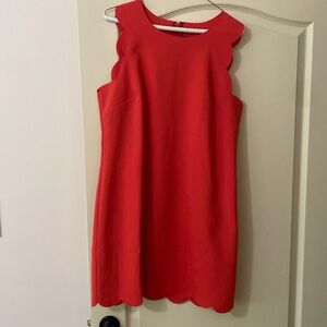 J Crew scalloped edge dress